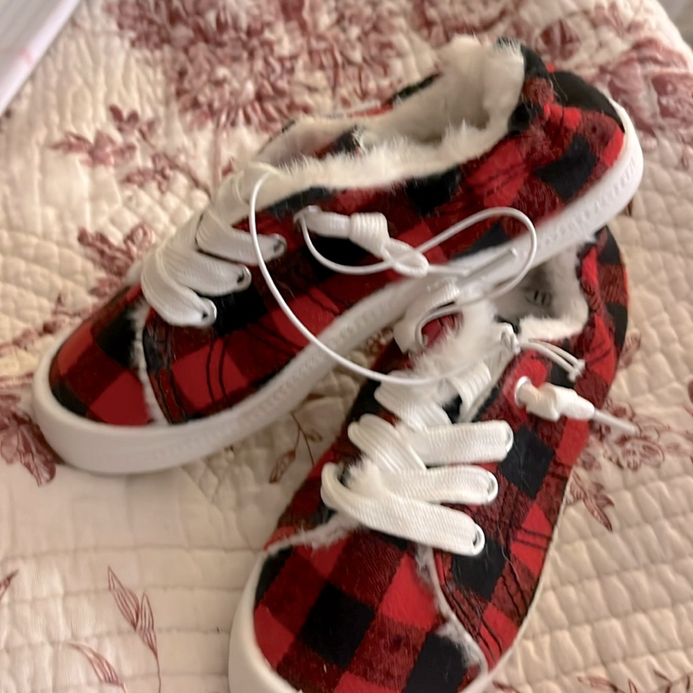 Red and black shoes never worn!